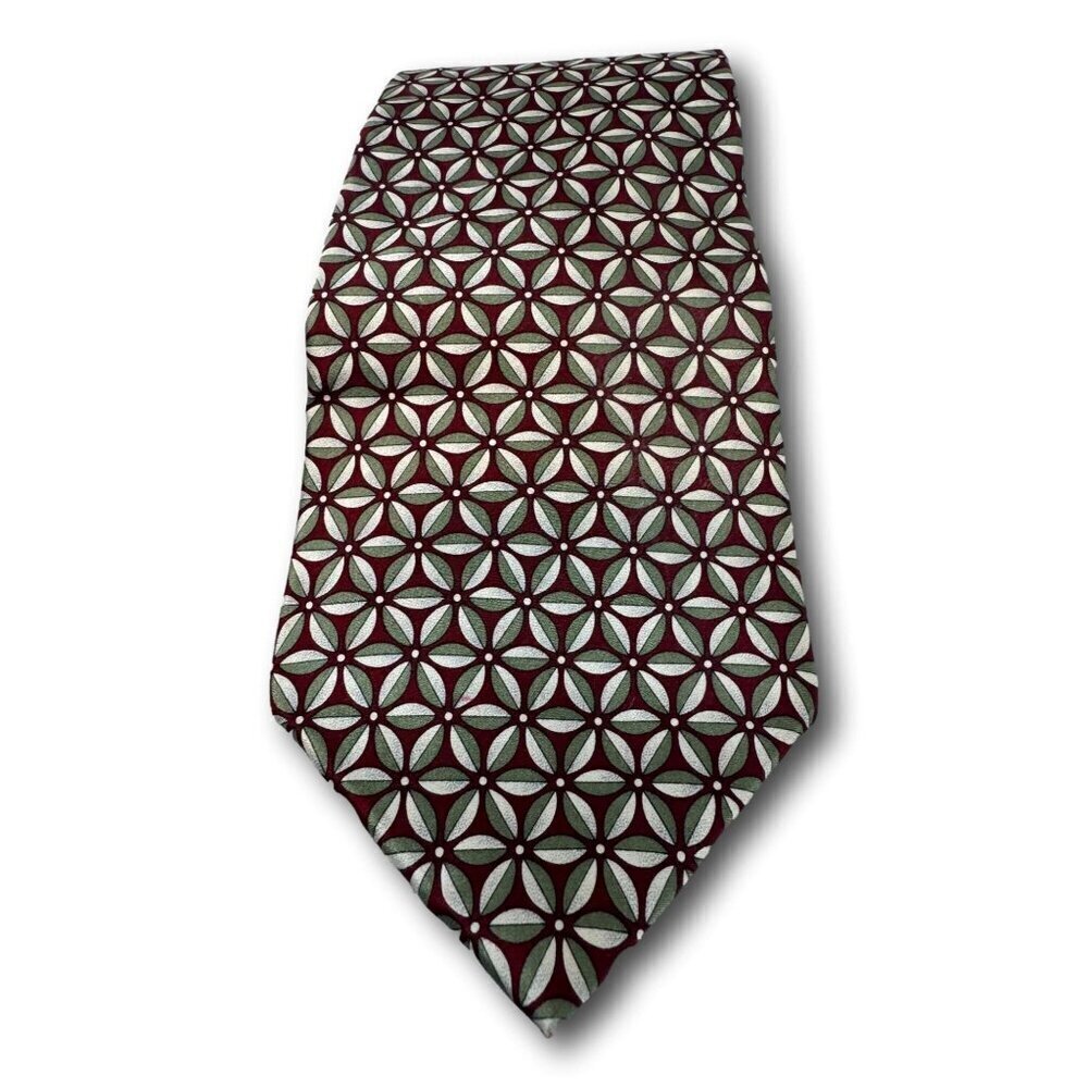 Vintage Pierre Cardin Men's 100% Silk Tie Floral Pattern